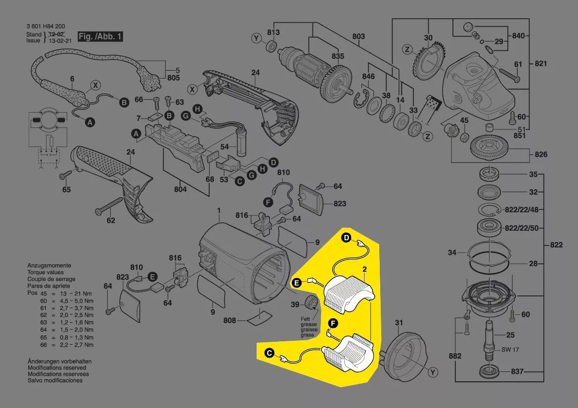 Stator réf. 1 604 220 467 Bosch